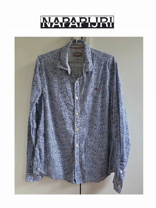 Napapijri męska koszula XL slim fit we wzory