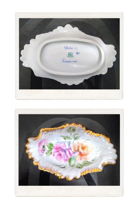 Prato pintado a mão da PLL Aveiro