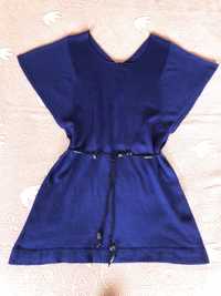 Vestido/túnica de malha azul - Kiabi