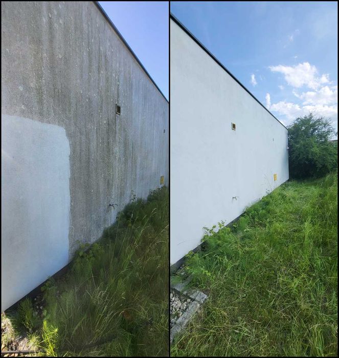 Mycie elewacji, dachów, kostki brukowej