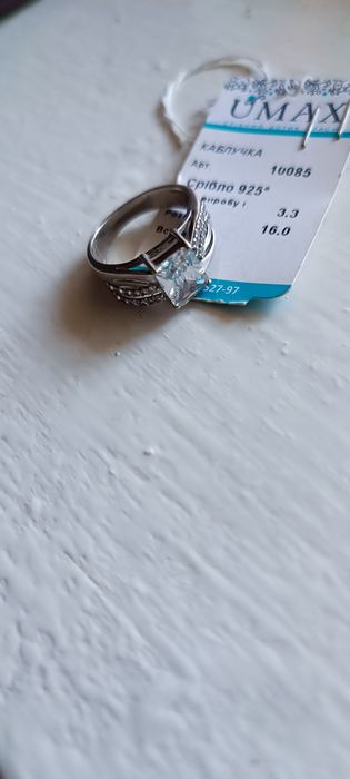 Каблучка 925 проба серебро