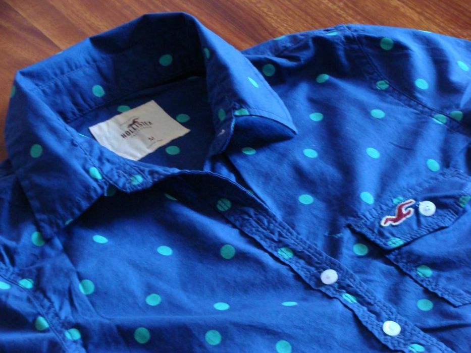Hollister damska koszula grantowa w kropki M