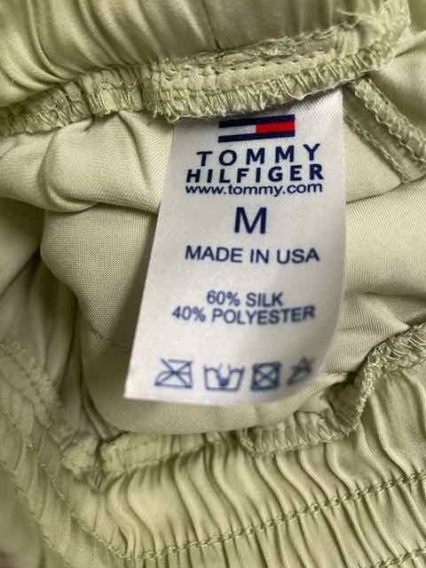 Tommy Hilfiger - spodnie damskie z jedwabiem z USA, M.