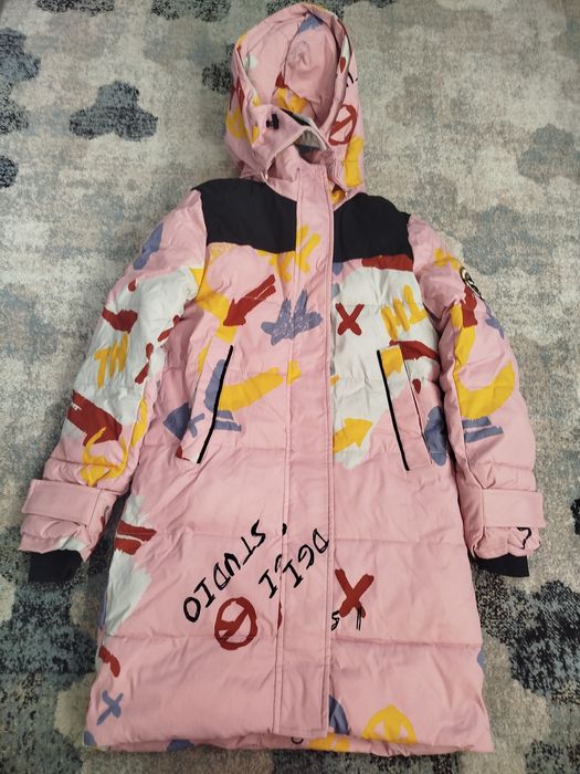 Зимова куртка пуховик для дівчинки