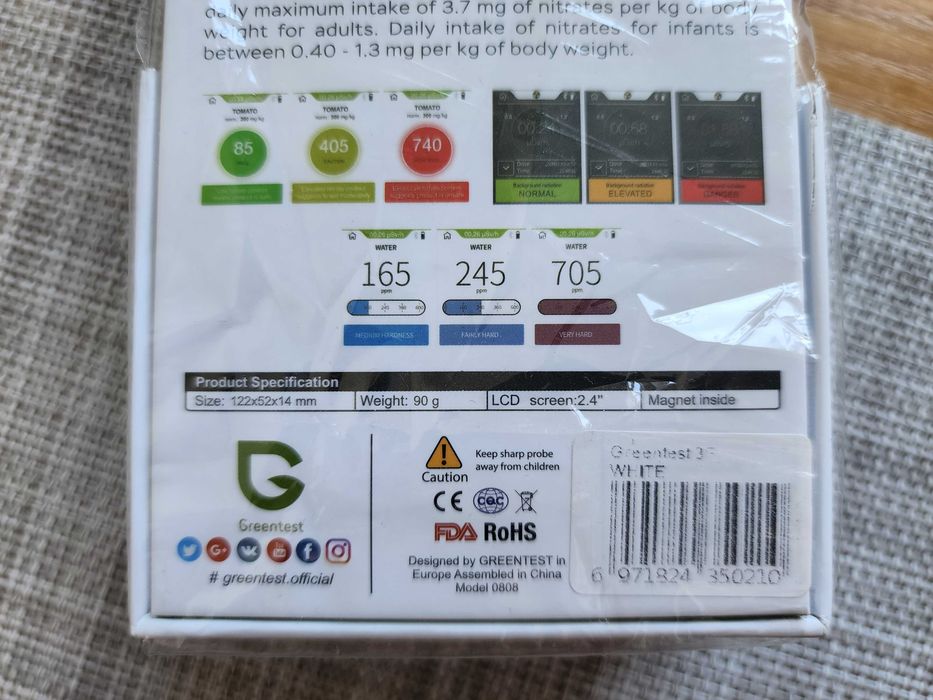 Нітратомір Екотестер Greentest 3FT Нітрат-тестер Экотестер