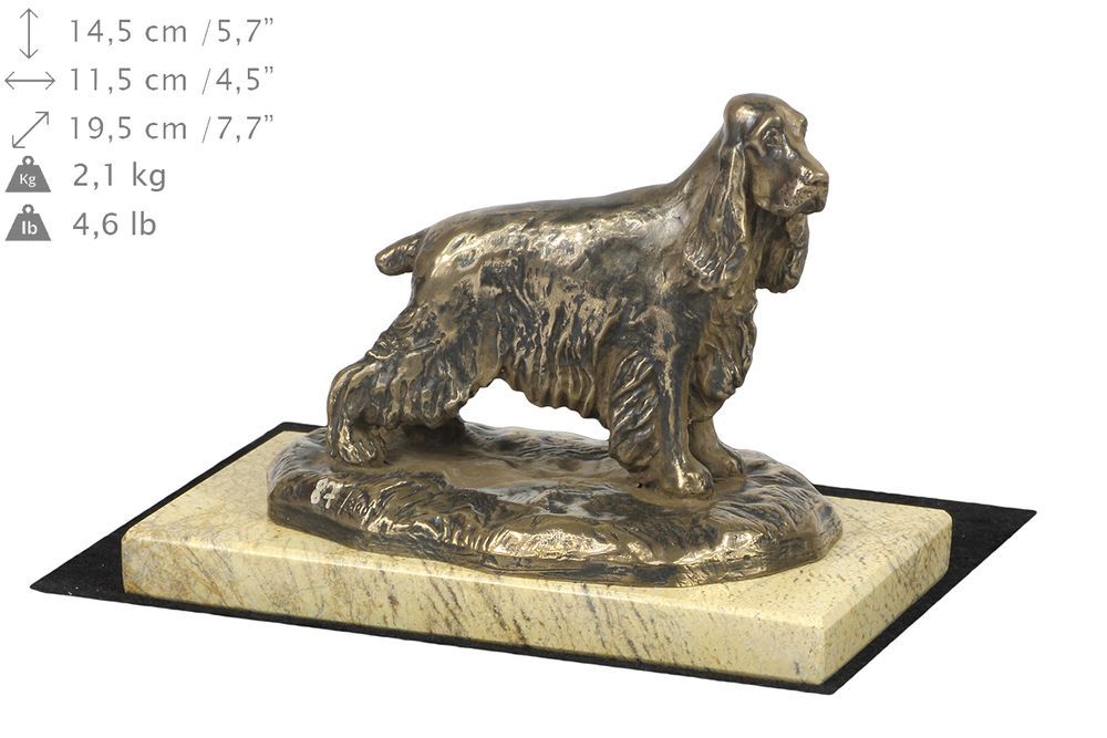 Cocker spaniel angielski statuetka na piaskowym kamieniu Art-Dog