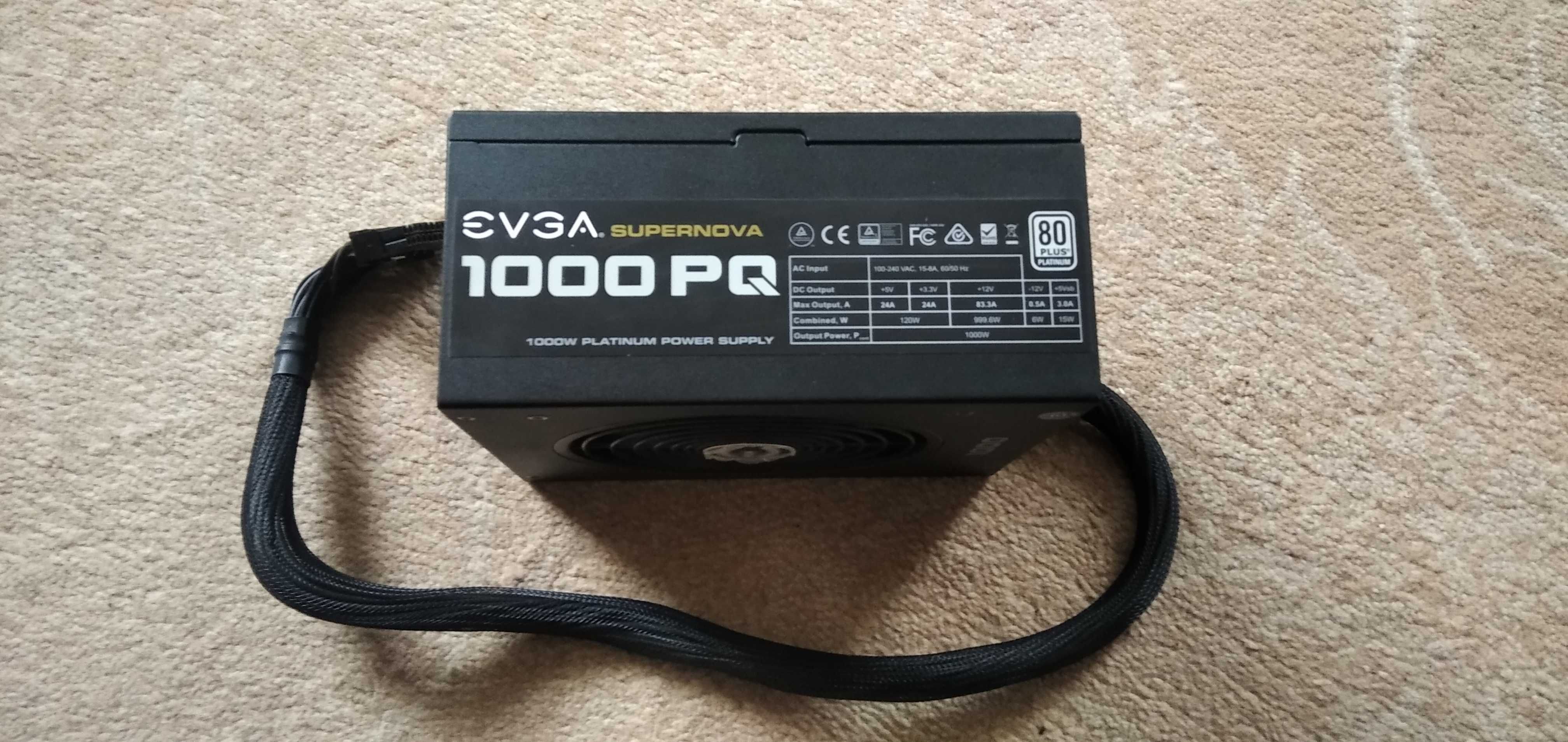 Блок питания EVGA Supernova 1000 PQ, 80+ Platinum 1000W