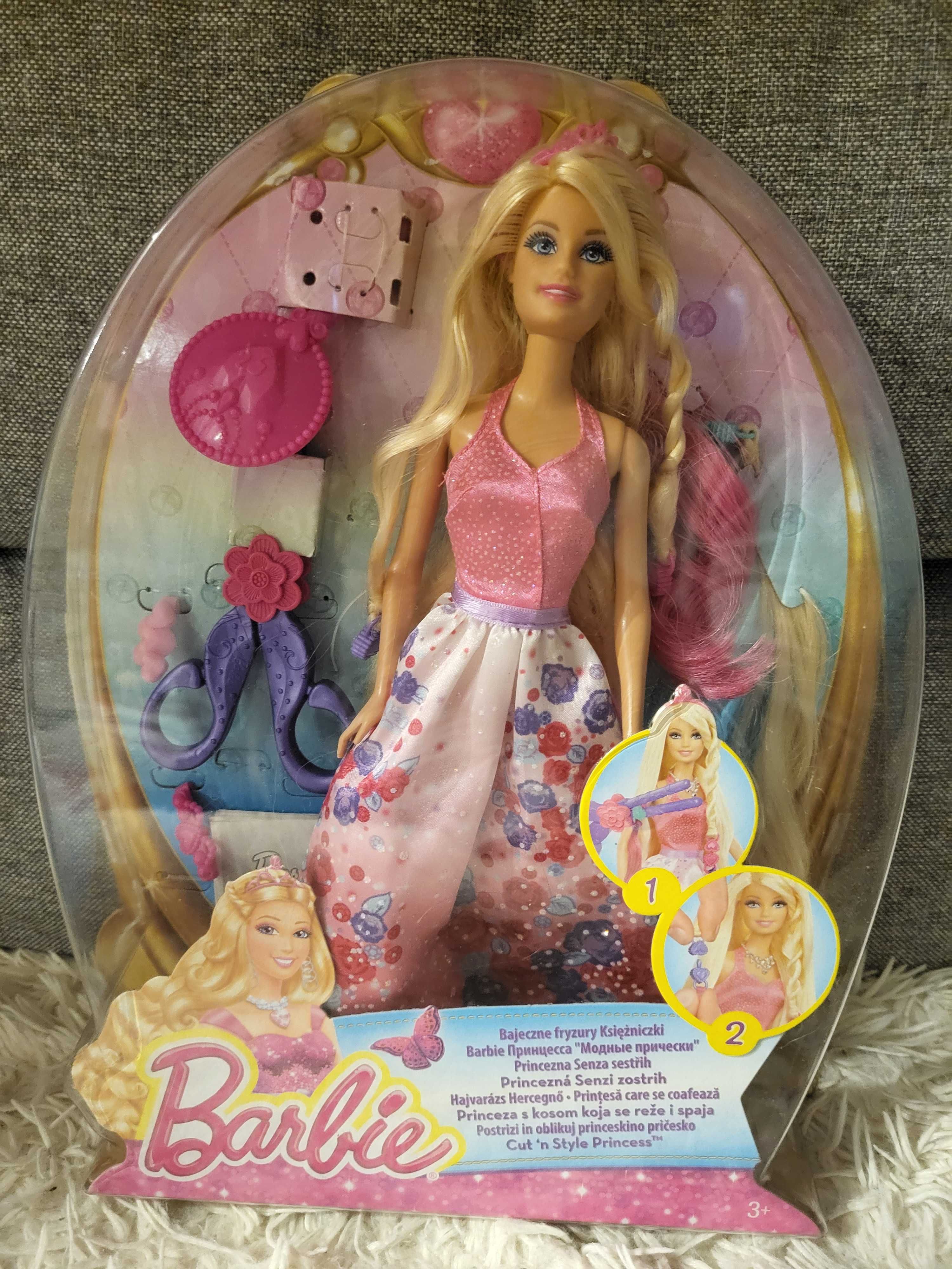 Lalka Barbie Bajeczne fryzury księżniczki