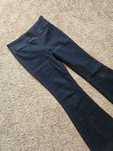 Jegginsy granatowe stradivarius 36 s dzwony flare