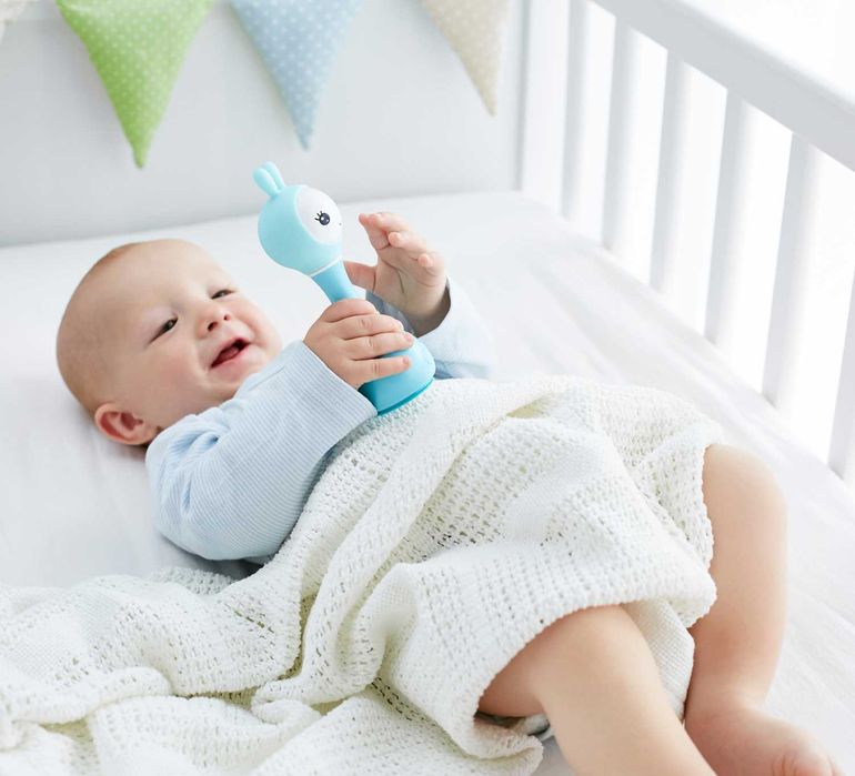 Króliczek Alilo Smarty Bunny interaktywna grzechotka królik niebieski