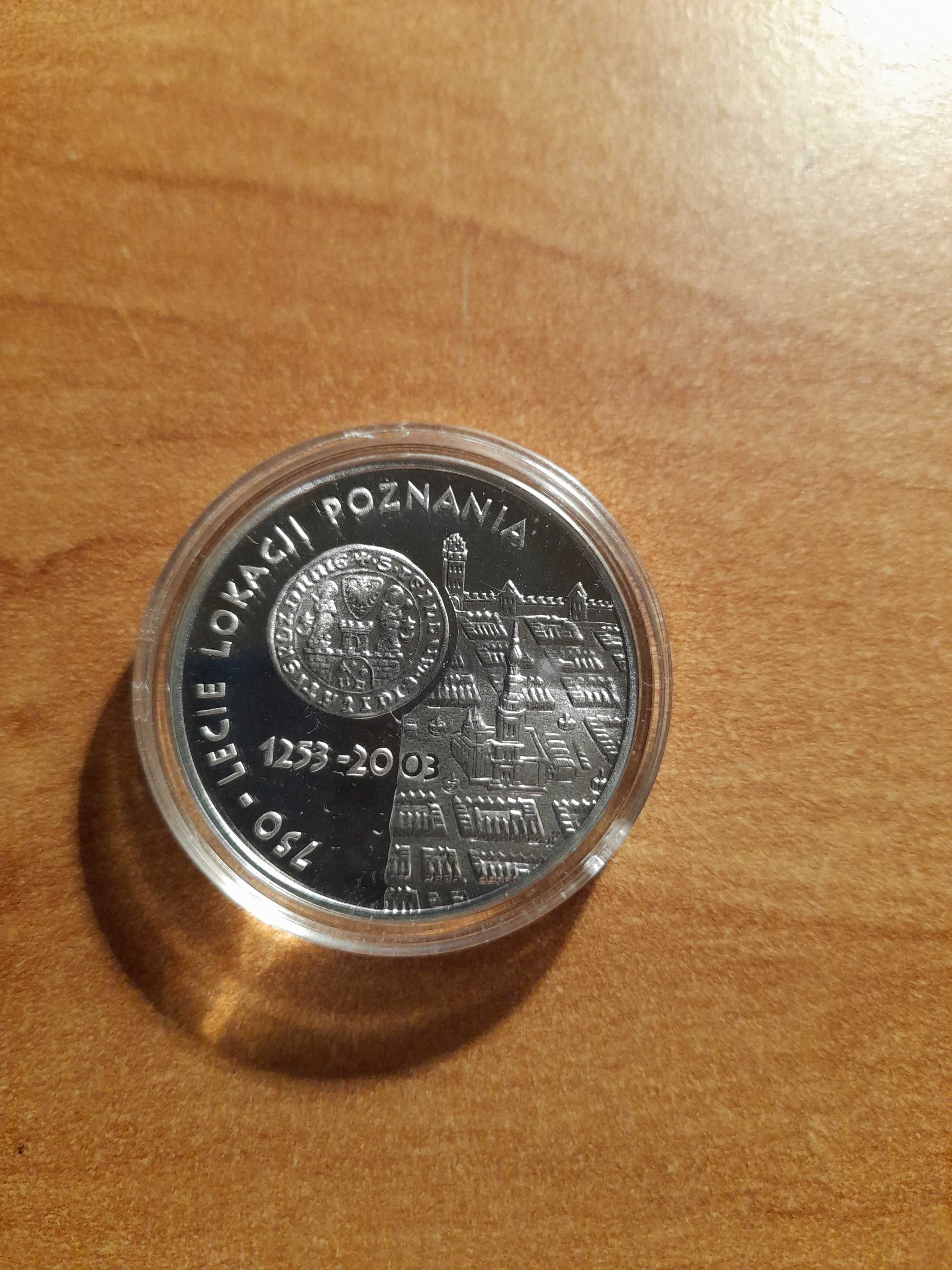 Moneta srebrna z 2003 r. "750-lecie lokacji Poznania" 10 zł