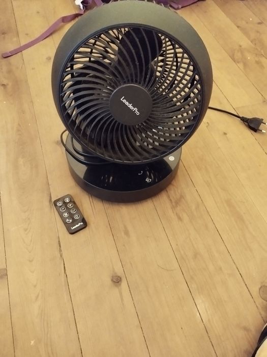 Ventilador de mesa LeaderPro de 10 polegadas com controlo remoto