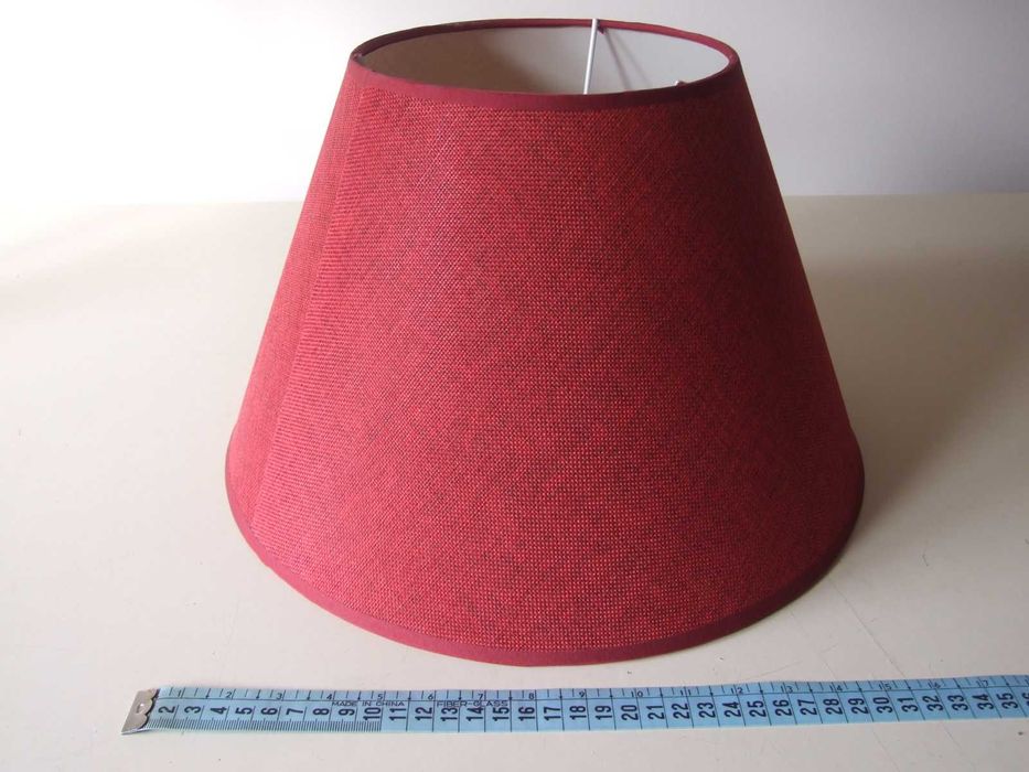 Abajour em tecido Vermelho