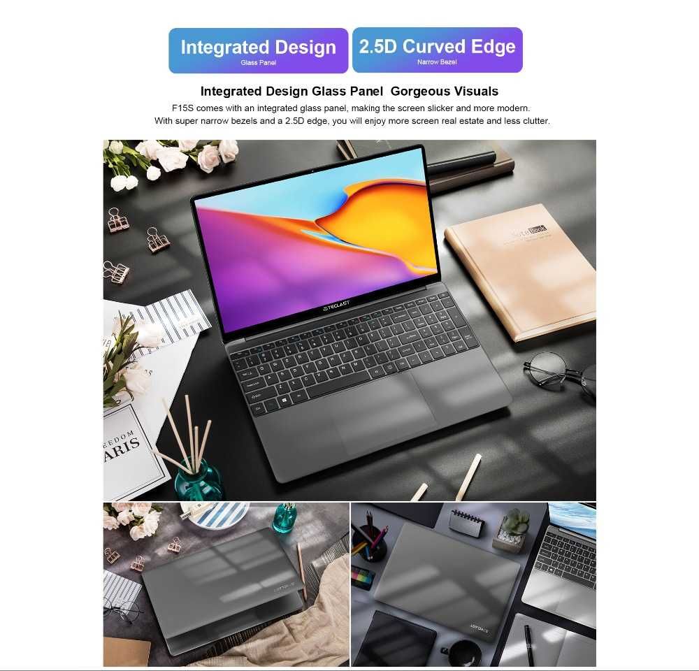 Новый ноутбук Teclast F15s -8/128GB/15.6"/1920X1080/INTEL N3350