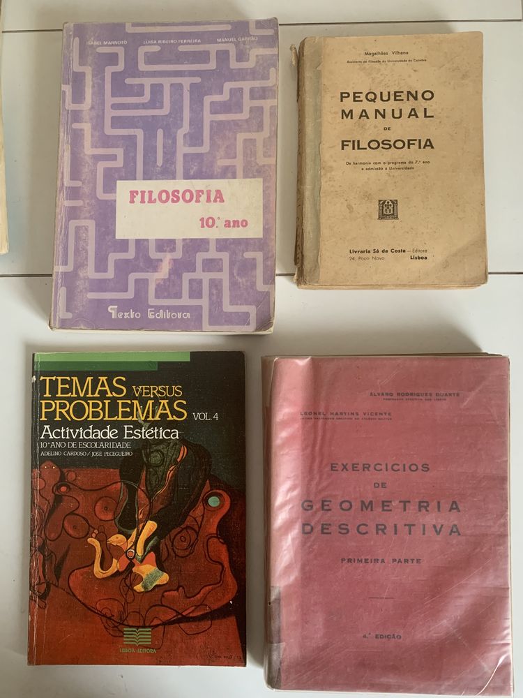 Livros / manuais escolares antigos