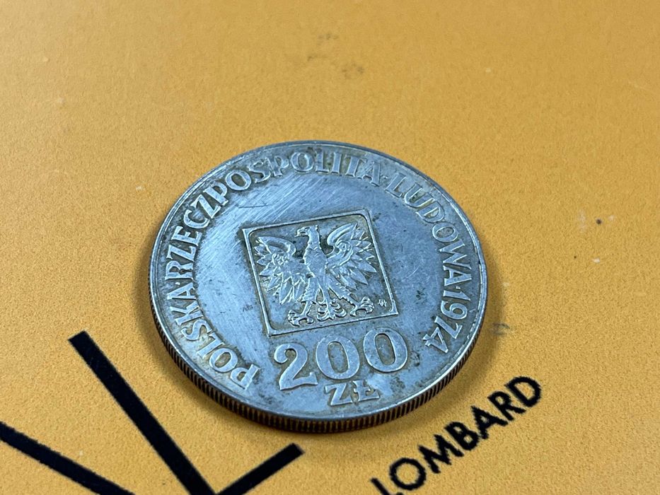 Moneta 200zł 1974r. XXX LAT PRL, Lombard Halo gsm Łódź