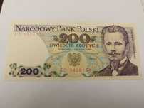 Banknot 200 zł z 1988 roku sprzedam.