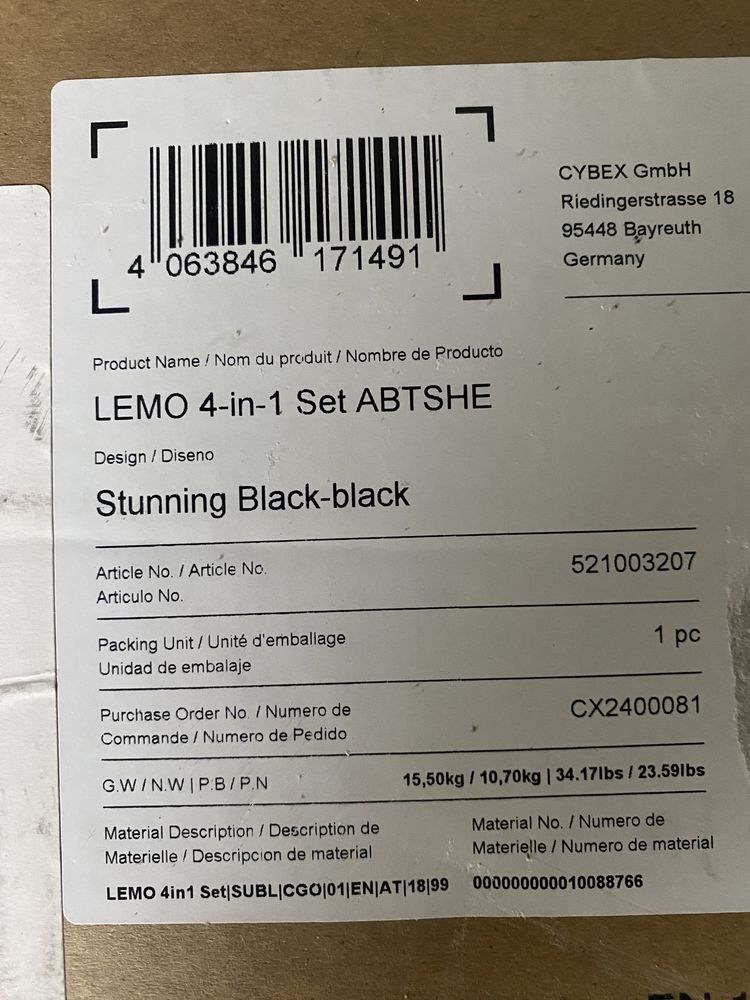 Krzesełko do karmienia Cybex Lemo 4W1