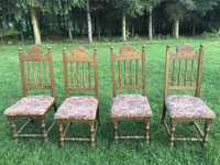 Krzesła dębowe stylowe zestaw