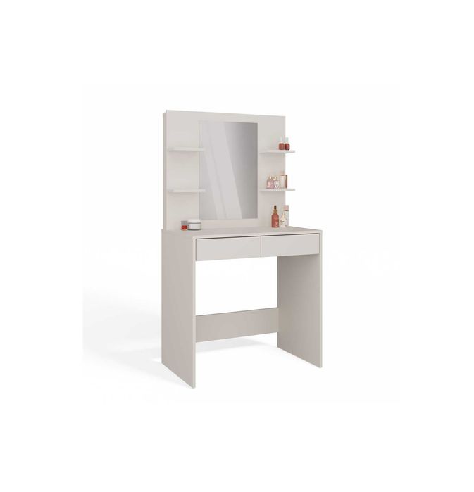 Toaletka Kosmetyczna z Lustrem MARINA 4P + BIURKO 2S KASZMIR BEŻ