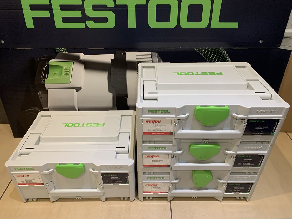 FESTOOL Systainery, komplet 4 sztuki, nowe, bez wad