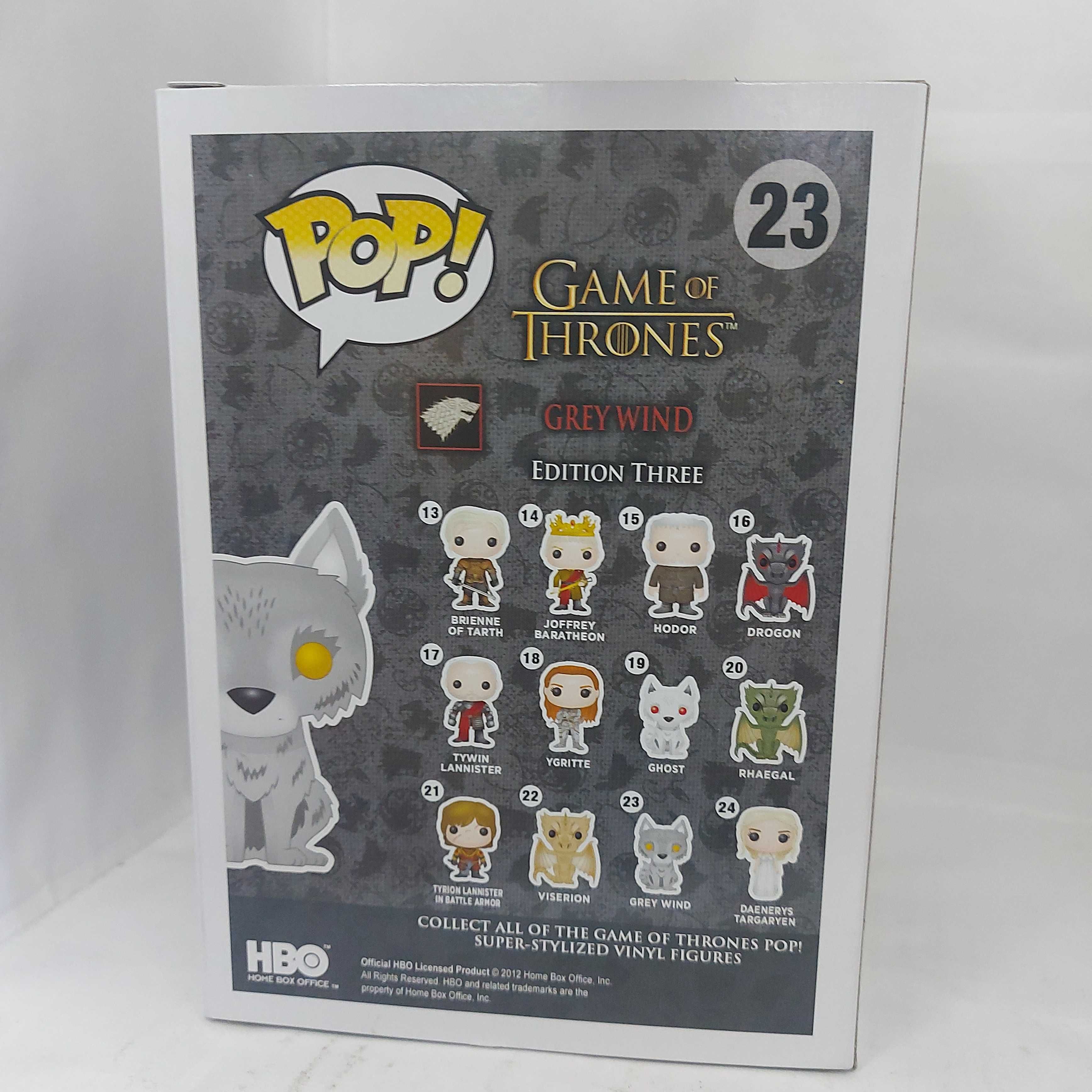 Funko Pop / Unikat / Grey Wind / 23 / Game of Thrones