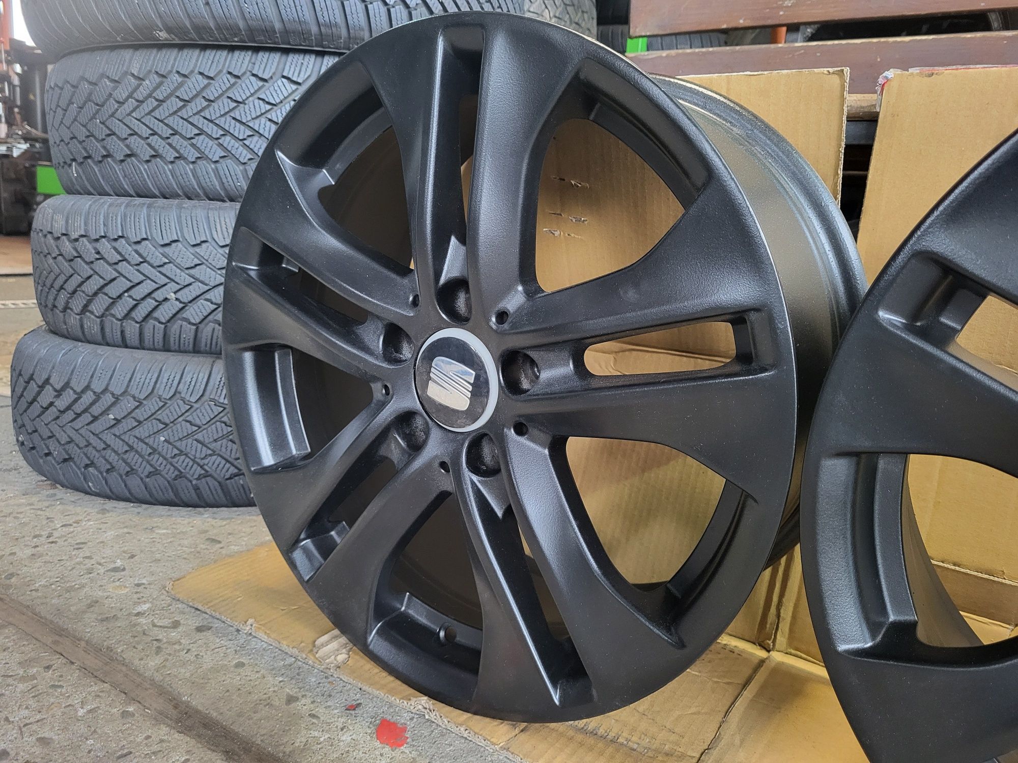 Alufelgi 5x112 17cali VW Audi Skoda Seat  Czarny Mat