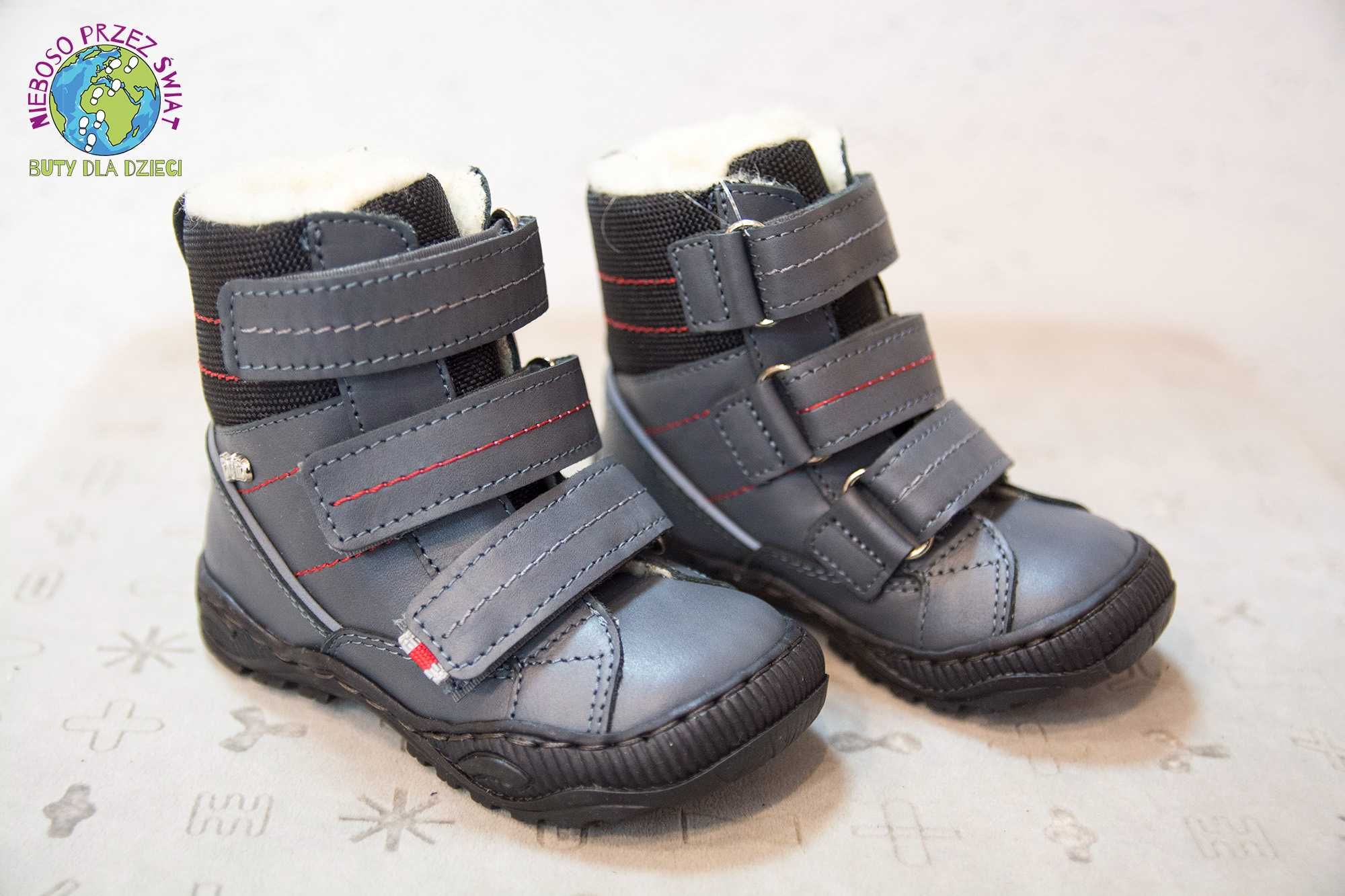 Obuwie dziecięce zimowe buty DAWID 1980 r.21