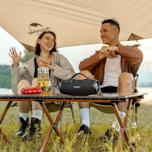 Coluna de Som, Equalizador Personalizável, 20 Horas de Reprodução,