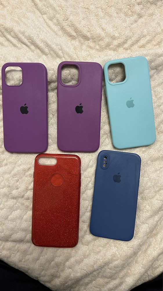 Чехол Silicon case 12pro, iphone X , 7 plus