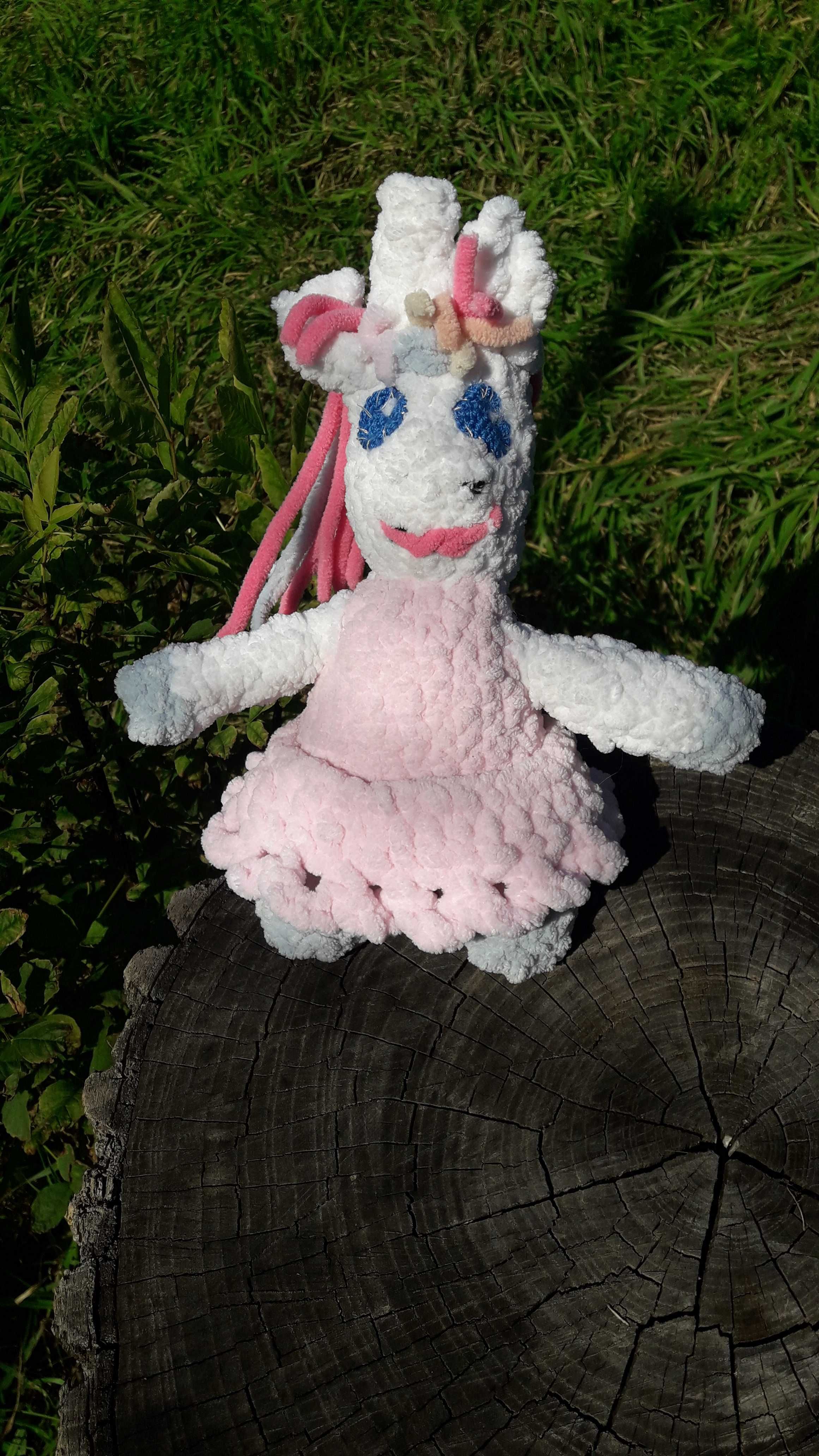 Мягкая игрушка | Единорожка | Плюшевая вязаная | Handmade | Новый Год