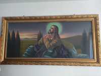 Obraz święty, religijny Modlący się Pan Jezus