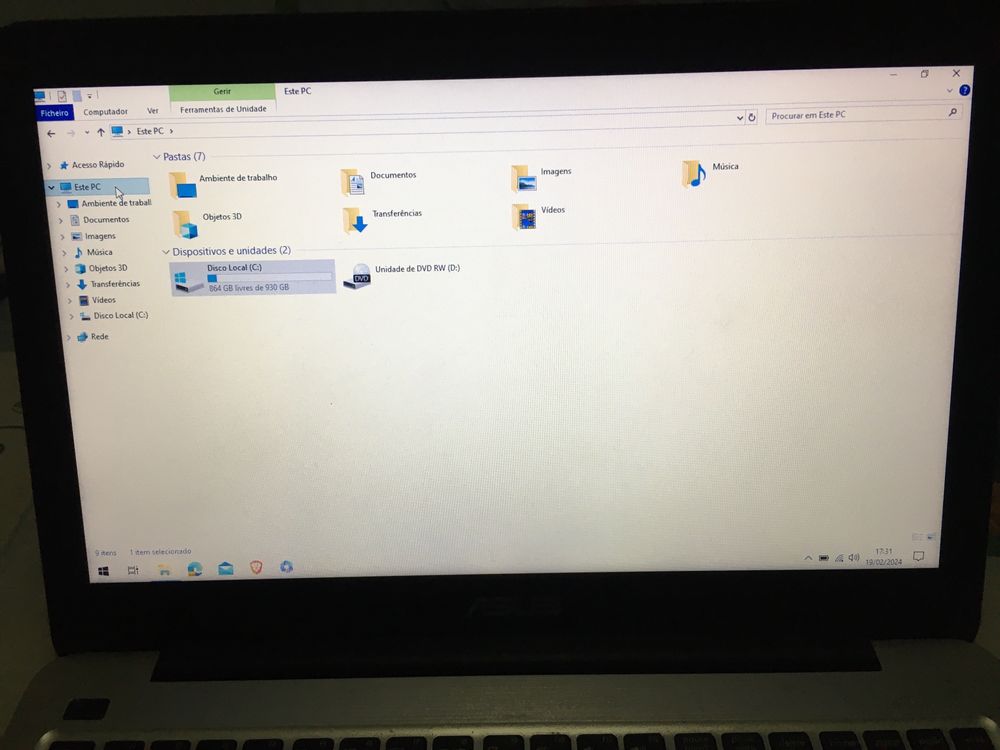 Asus inter core i7 16GB RAM