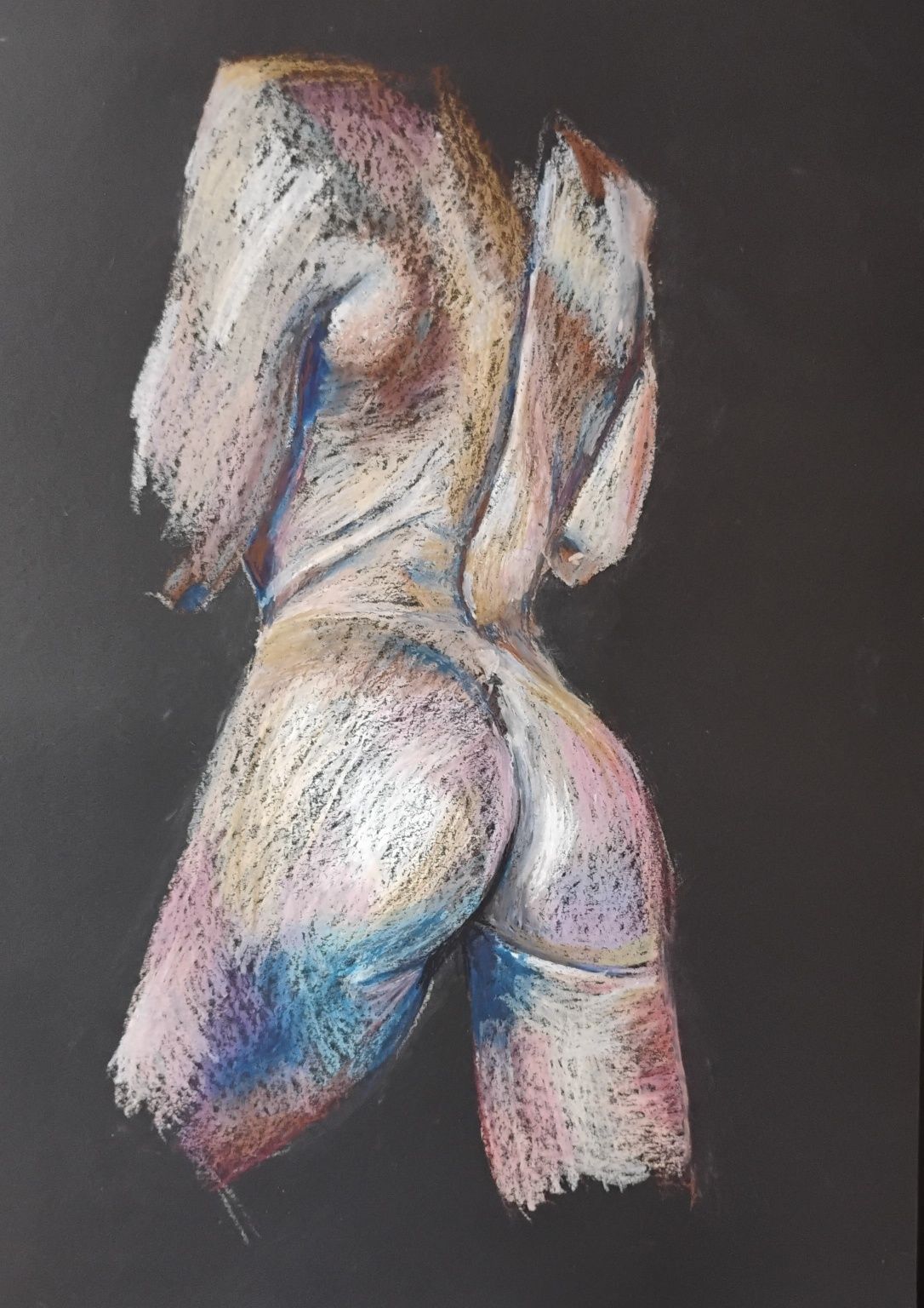 Akt na brystolu 50x70