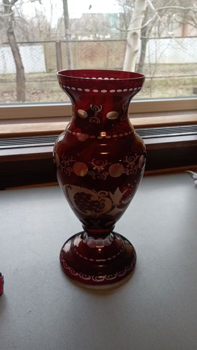 Ваза Італія Мурано Червона