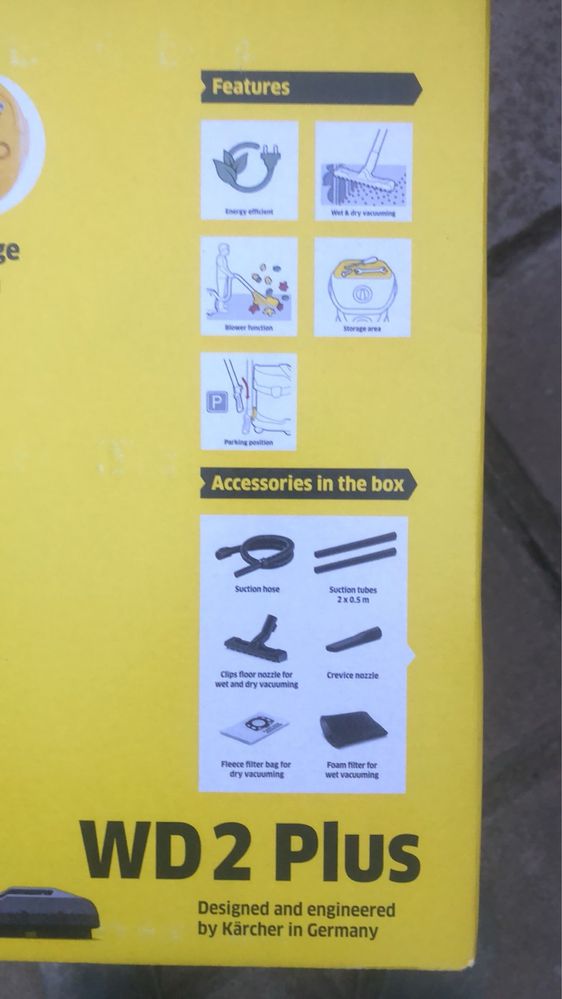 Пилосос Karcher WD 2 plus / WD 3 inox