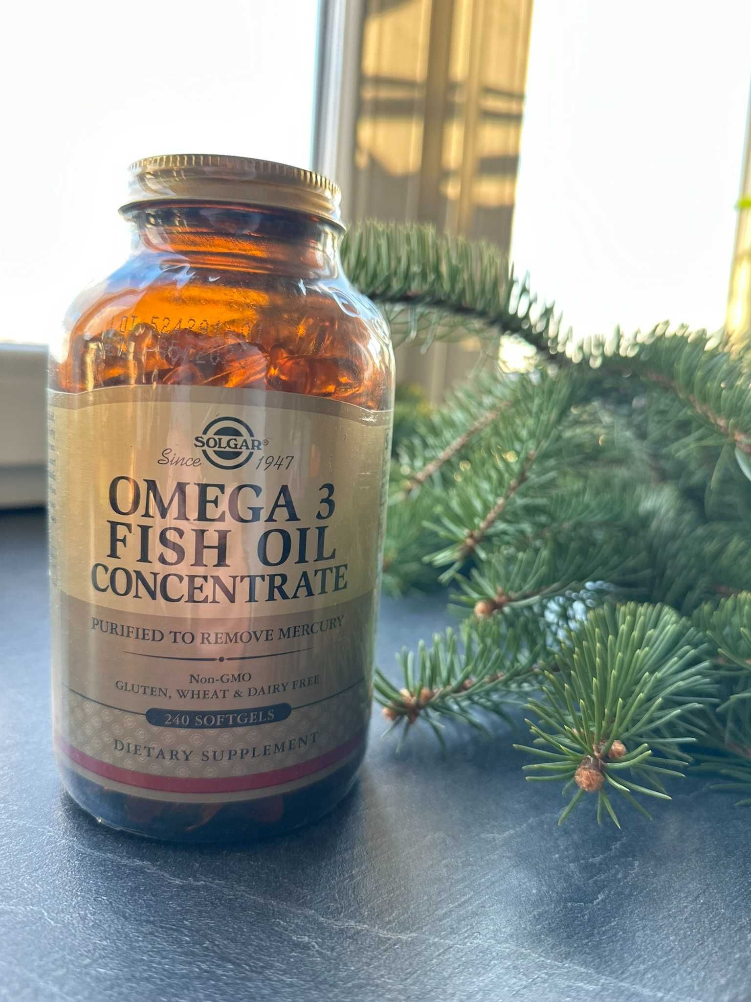 Риб'ячий жир Solgar Omega 3 Fish Oil Concentrate, 240 таб