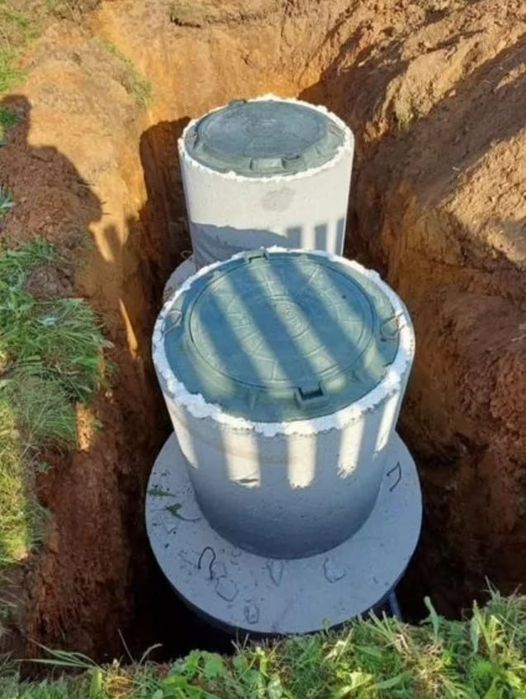 Вигрібна яма каналізація копка септик з бетонних кілець  5/8/12/26 м3