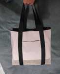 Shopper bag letnia pudrowy róż pastelowa damska torba na ramię Torebka