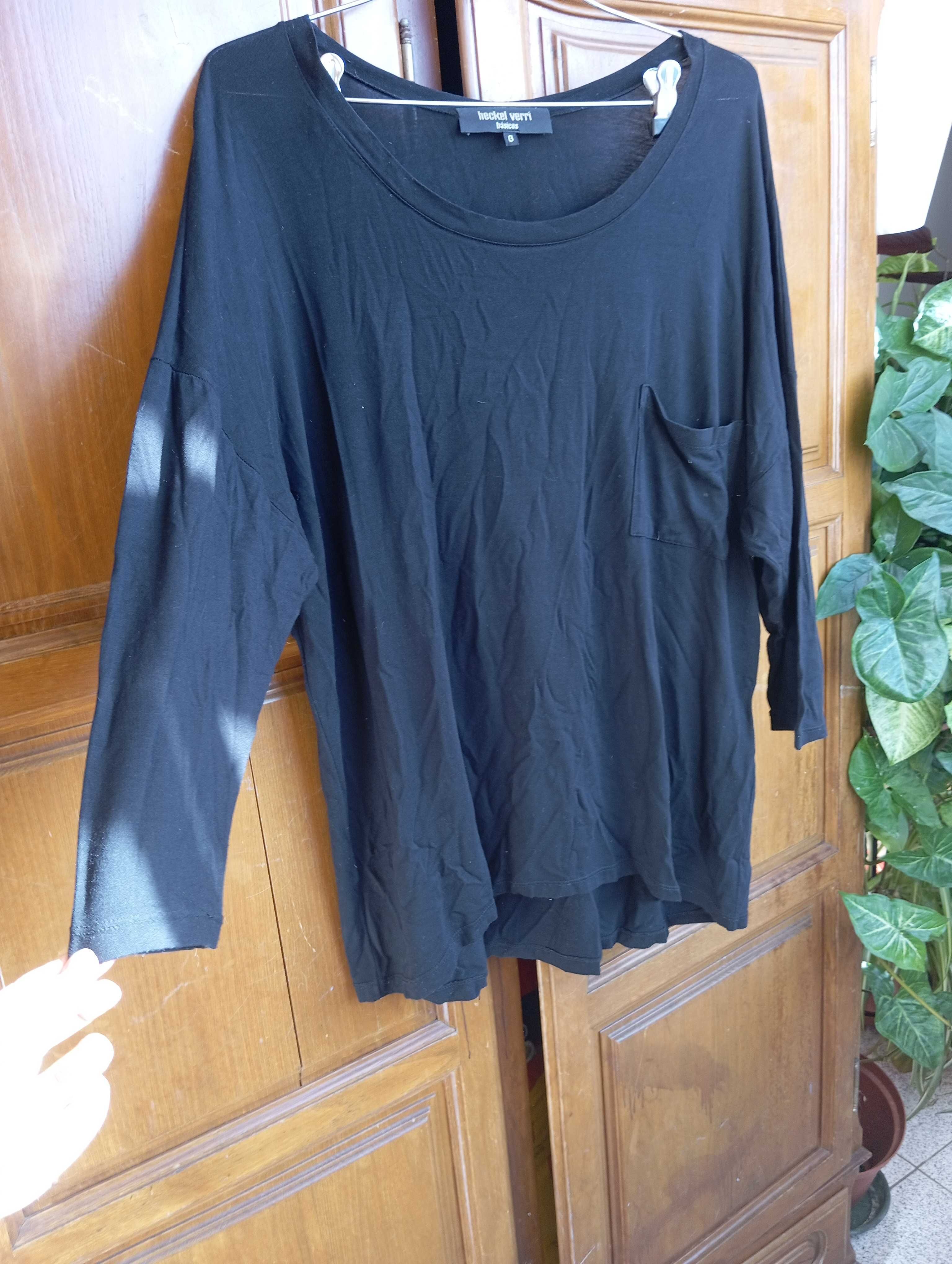 Blusa preta de snehora XL