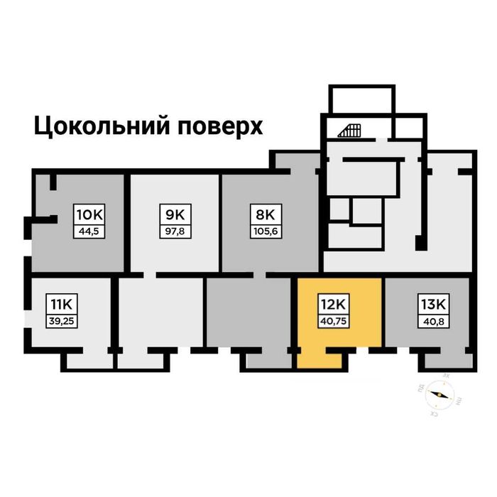 Комерційне приміщення 40,75 м2 в ЖК Millennium State (Буча)