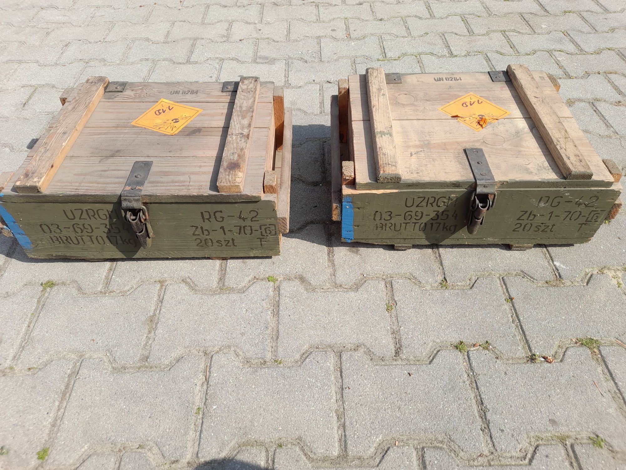Skrzynka drewniana wojskowa po RG42