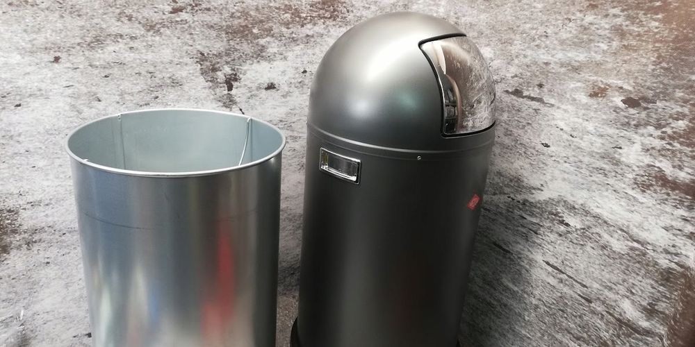 5123 Kosz na śmieci 50L Wesco Pushboy szary