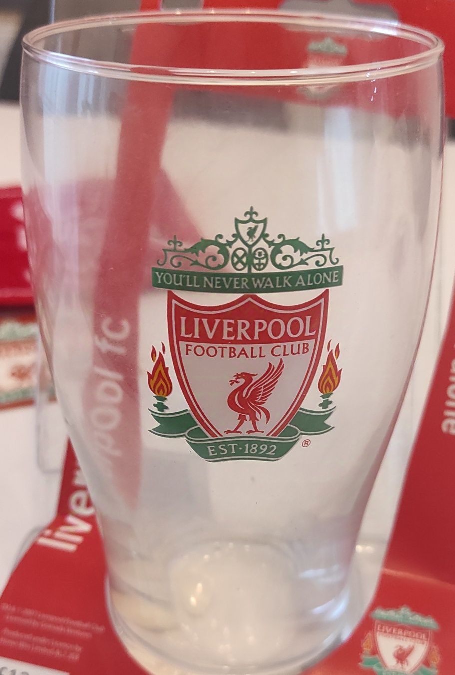 Kufel ręcznik zestaw barowy kibica Liverpool FC 6 elem. (F10)
