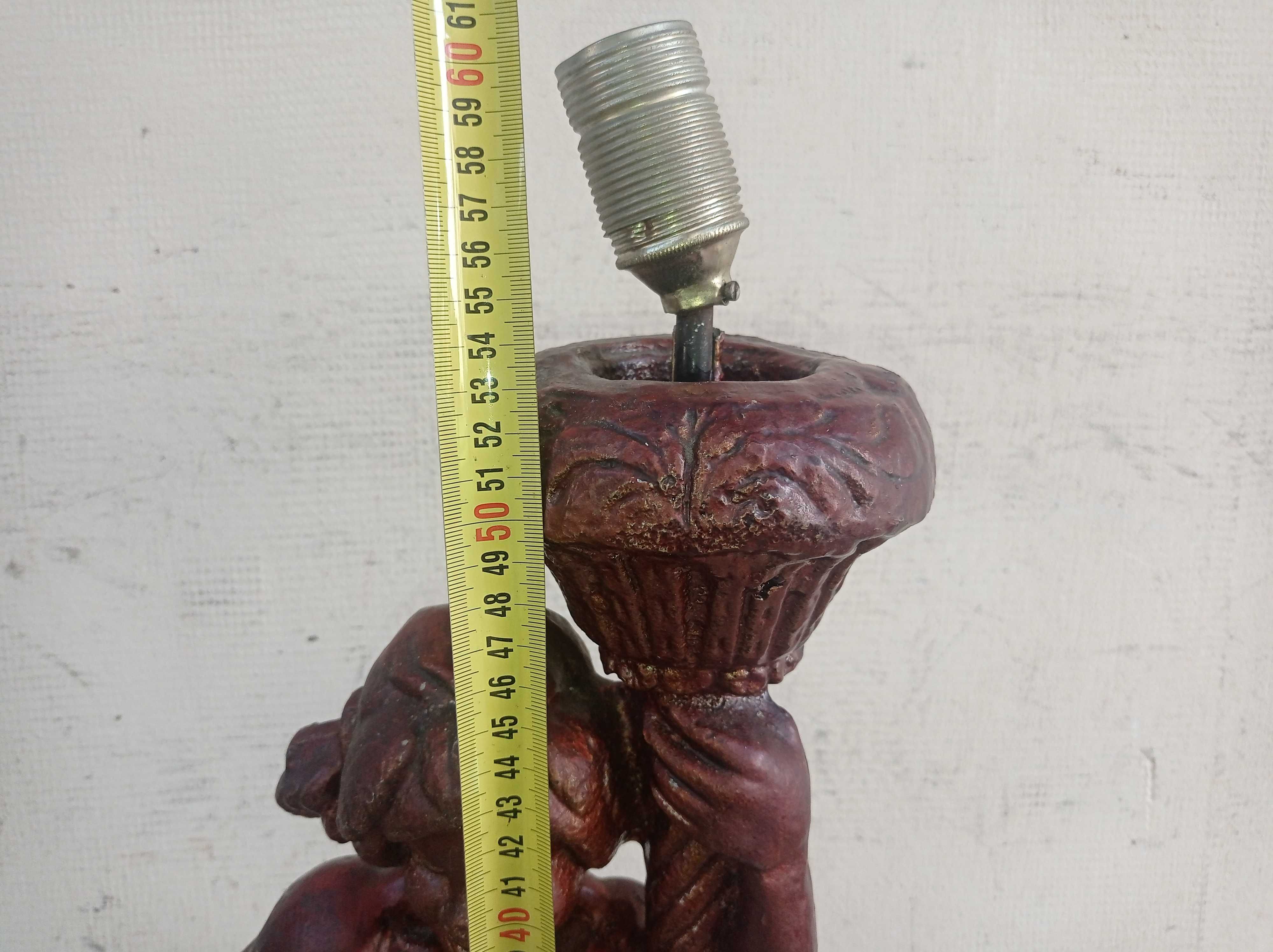 Figurka - fontanna - lampka z PRL - 13 kg-odlew WSK Gorzyce