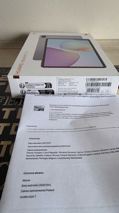 HUAWEI MatePad 11.5 2025 PaperMatte 8/256 NOWY gwar.24M!+Rysik+klawiat