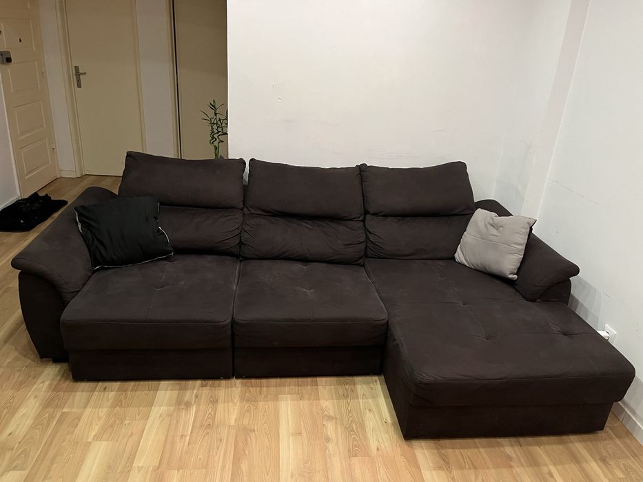 Sofá-Cama Marrom Café – Confortável e Espaçoso