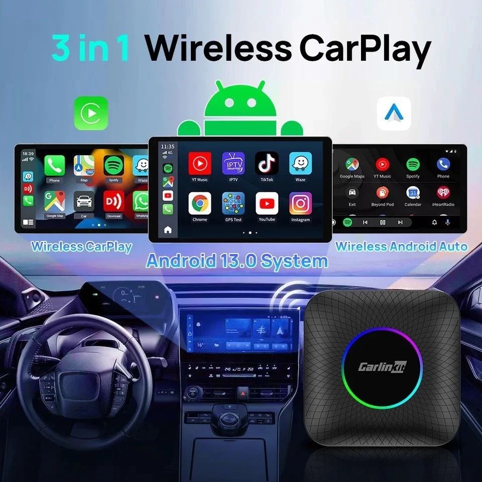 Carlinkit TBox Ambient 8/128 полноценный Android в авто через CarPlay