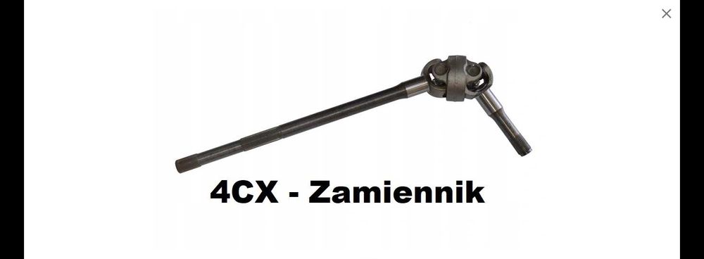 Półoś przednia Prawa JCB 4CX - Zamiennik 914/M0343