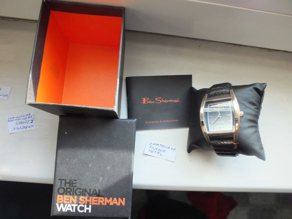 zegarek na rękę BEN SHERMAN metal, średnica ok.3,5cm OPIS nowy
